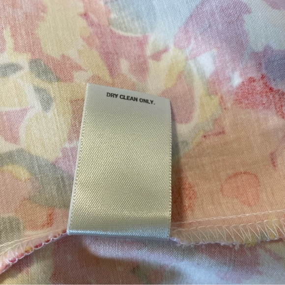 Y2K Dressbarn A-Line Fit & Flare Sleeveless Knee Length Floral Dress Pink 6P - Picture 16 of 16